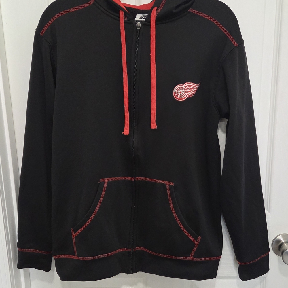 Detroit Red Wings NHL Women's Small Full-Zip Hoodie/Jacket Black SEE DESCRIPTION